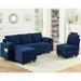 High-end Modular Sofa Couch, Storage Sectional Sofa set for Living Room, Navy Blue Corduroy Velvet, 5 Seat Spring Pack Cushions