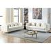 Teddy Upholstered Sofa Set with Pillows, Removable Cushions, and Chic Metal Legs