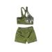 Two Piece Swimsuit: Green Sporting & Activewear - Kids Girl's Size X-Large