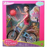 GIRL FUN TOYS Fashion Doll On Bicyle