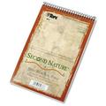 Tops Second Nature Steno Book Recycled Gregg Rule White 80 Sh/bk - 80 Sheet - 15 Lb - Gregg Ruled - 6 X 9 - White Paper Earth Tone Cover (74688_40)