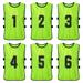 Arealer 6PCS Kid s Football Pinnies Quick Drying Soccer Jerseys Youth Sports Scrimmage Basketball Team Training Numbered Bibs Practice Sports Vest