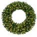 Celebrations 9086772 26 in. Platinum LED Prelit Mixed Pine Wreath Warm White - Pack of 4