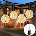 Globe Outdoor String Lights 25 FT Patio Lights with 27 G40 Shatterproof LED Bulbs (2 Spare) Waterproof Hanging Lights String for Outside Backyard Porch Deck Party