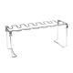 Yucurem 14 Slot Stainless Steel BBQ Rib Shelf Grill Barbecue Chicken Wing Leg Rack