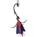 Desert Steel Hummingbird Feeder - (Fuchsia - 12 W x 18 H) - All-Weather Outdoor Metal Garden Art Flower Bird Feeder