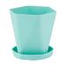 Rdeuod Plastic Plant Pots Flower Pots with Tray Planters for Outdoor Indoor Plants Balcony Thicken Large Pot Plastic Flower Household Patio & Garden Flower Pot