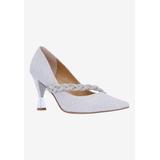 Wide Width Women's Nyomee Pump by J. Renee in Silver (Size 9 W)