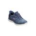 Wide Width Women's The Slip-Ins™ Hands Free Summits Sneaker by Skechers in Navy Wide (Size 8 W)