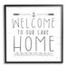 Stupell Industries Lake House Welcome Phrase Framed On by Lux + Me Designs Graphic Art in Brown/Gray/White | 24 H x 24 W x 1.5 D in | Wayfair