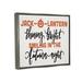 Stupell Industries Autumn Jack-o-Lantern Phrase Framed On Wood Graphic Art Wood in Brown/Orange | 17 H x 21 W x 1.7 D in | Wayfair ax-391_ffl_16x20