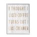 Stupell Industries Funny Kitchen Coffee Phrase Framed On Wood by Lil' Rue Graphic Art Wood in Brown/White | 20 H x 16 W x 1.5 D in | Wayfair