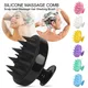 Peigne de Énergie du Cuir oral elu en Silicone Brosse de Lavage des Cheveux Ohio eur pour la