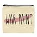 Cute Canvas Makeup Bag War Paint Make Up Cosmetics Makeup Brushes Canvas Travel Bag Makeup Bag