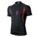 Men s Short Sleeve Bike Cycling Jersey Quick Dry Breathable Reflective Shirts Black XXL