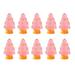 Honrane Resin Mini Christmas Tree Mini Christmas Tree for Dollhouse 10pcs Mini Christmas Tree Decoration Resin Crafts Diy Dollhouse Snow Garden Desktop Xmas