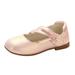 Toddler Girl Shoes Girl Shoes Small Leather Shoes Single Shoes Dance Shoes Girls Performance Shoes Kids Sneakers Pink 9 Years-9.5 Years