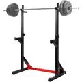 Barbell Rack Dip Stand Height Adjustable Barbell Stand Weight Lifting Rack Gym Family Fitness Squat Rack Weight Lifting Bench Press Dipping Station