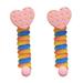 TUTUnaumb Colorful Telephone Wire Hair Bands Spiral Hair Ties Heart Bowknot Hair Ring Phone Cord Hair Ties Women Ponytail Holder Elastics Girl Rubber Band Hair Rope Headdress-F