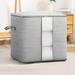 Household Clothes Storage Box Large Capacity Portable Quilt Organizing Box Bedding Storage Bags Clothes Storage Containers 18.9x17.3x18.9in