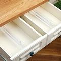 Teissuly Drawer Dividers Organizers Adjustable Kitchen Drawer Organizer Clear Plastic Drawers Separators for Clothing Kitchen Utensils & Office Storage Expandable from 11-19