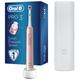 Oral-B - Pro 3 3500 3D White Pink + Travel Case for Men and Women