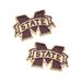 Women's CANVAS Style Mississippi State Bulldogs Enamel Stud Earrings