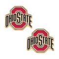 Women's CANVAS Style Ohio State Buckeyes Enamel Stud Earrings