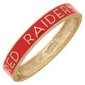 Women's CANVAS Style Texas Tech Red Raiders Enamel Hinge Bangle