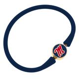 Women's CANVAS Style Ole Miss Rebels Enamel Silicone Bali Bracelet