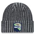 Men's New Era Black Seattle Seahawks 2023 Salute To Service Cuffed Knit Hat