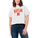 Women's League Collegiate Wear White Maryland Terrapins Intramural Midi Tri-Blend T-Shirt