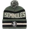 Men's '47 Green Florida State Seminoles OHT Military Appreciation Bering Cuffed Knit Hat with Pom
