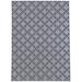 White 36 x 0.1 in Area Rug - KAVKA DESIGNS SUNDANCE SNOWFLAKE NAVY Office Mat By Kavka Design Area Rug Cotton | 36 W x 0.1 D in | Wayfair