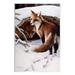 Stupell Industries Winter Foxes Wildlife Scene Canvas Wall Art Design by Kevin Daniel Wood in Brown | 15 H x 10 W x 0.5 D in | Wayfair