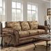 Loon Peak® Eunice 88" Rolled Arm Sofa Microfiber/Microsuede in Brown | 36 H x 88 W x 37 D in | Wayfair 5698F8781153498BBA18EDB3607DE1F3