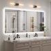 Orren Ellis Aevar Simple & Modern Back LED Lighted Anti-Fog Bathroom/Vanity Mirror w/ Tempered Glass & ETL Metal | 72 H x 32 W x 1.57 D in | Wayfair