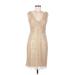 BCBGMAXAZRIA Casual Dress: Tan Dresses - Women's Size 6