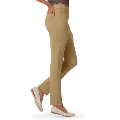 Appleseeds Women's Classic Knit Denim Slim Jeans - Brown - PM - Petite