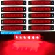 Feux latéraux LED rouges pour remorque lampe arrière en iode feux de stationnement projecteurs