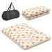 Costway Foldable Futon Mattress with Washable Cover and Carry Bag for Camping-Full Size