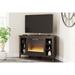 Signature Design by Ashley Arlenbry 48" Corner TV Stand with Electric Fireplace - 48"W x 15.75"D x 28.5"H