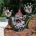 Resin Zombie Gnomes Garden Gnomes Garden Decor for Garden Sculptures & Statues Outdoor Decorations for Patio Walking Dead Gnome Zombie Gnome