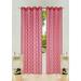S38 Sheer Voile Panel Indoor Outdoor Porch Wedding Grommets Window Curtain 2pc 108 red/white