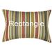 Brannon Indoor/Outdoor Striped Pillow 12X18 (Rectangle)