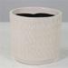 MDR Trading AI-CE00-188-Q12 White with Beige Lines Planter - Set of 12