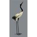 MDR Trading AI-GG9565-Q01 41.9 in. Metal Heron Garden Sculpture White & Black