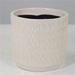 MDR Trading AI-CE00-188-Q02 White with Beige Lines Planter - Set of 2