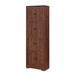 Royard Oaktree Tall Storage Cabinet Freestanding 4-Tier Kitchen Pantry Storage Cabinet Corner Cabinet with Doors and Shelves for Living Room Kitchen Dining Room Bedroom Garage Hallway Walnut