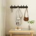 Bcloud Hook Rack Sturdy Punch-free 2 Colors Creative Coat Rack for Coats